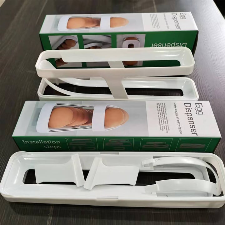 Rolling Egg Dispenser Double-Layer Gravity-Fed with Anti-Slip Base 5