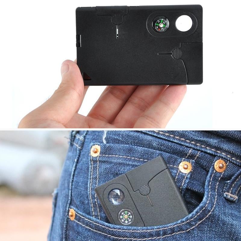 Pocket EDC Kit Compact Stainless Steel 10-in-1 with Magnifying Glass 1