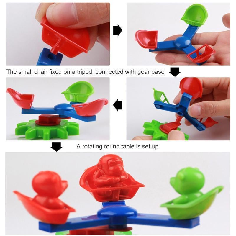 STEM Trainer Kit Interlocking Gears Blocks with Spinning Mechanism 4