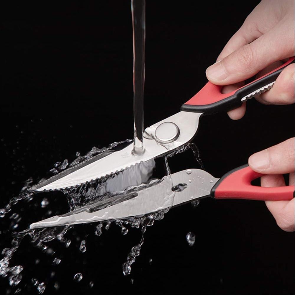 8-in-1 Kitchen Scissors Stainless Steel | Detachable Blades, Magnetic Sheath | Cuts, Cracks Nuts, Opens Bottles 4