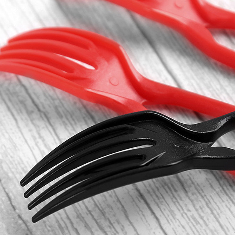2-in-1 Fork Set Plastic Reusable Chopsticks Combo with Ergonomic Handle