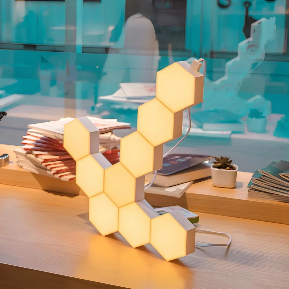 Decorative Lighting Hexagon Panels LED App Controlled with Music Sync 4