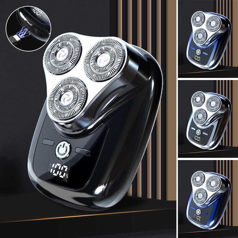3-in-1 Shaver Rechargeable Waterproof Portable with Self-Sharpening Blades