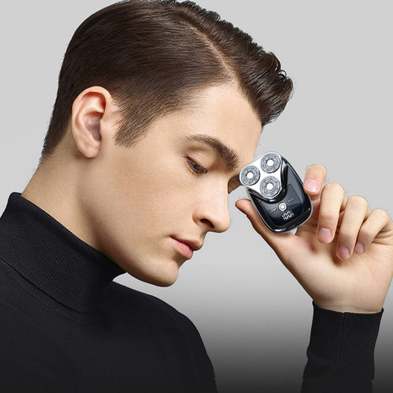 3-in-1 Shaver Rechargeable Waterproof Portable with Self-Sharpening Blades
