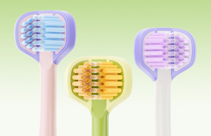 3-in-1 Toothbrush for Children | Soft Bristles, Ergonomic Handle & Multi-Head Design | Gentle Daily Plaque Removal