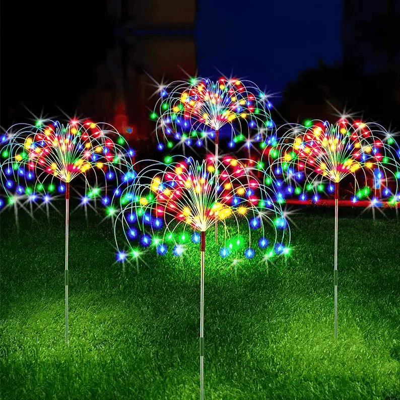 Solar Firework String Lights | 90 LEDs, Dual Lighting Modes | IP65 Weatherproof, Solar-Powered Garden Lighting 11