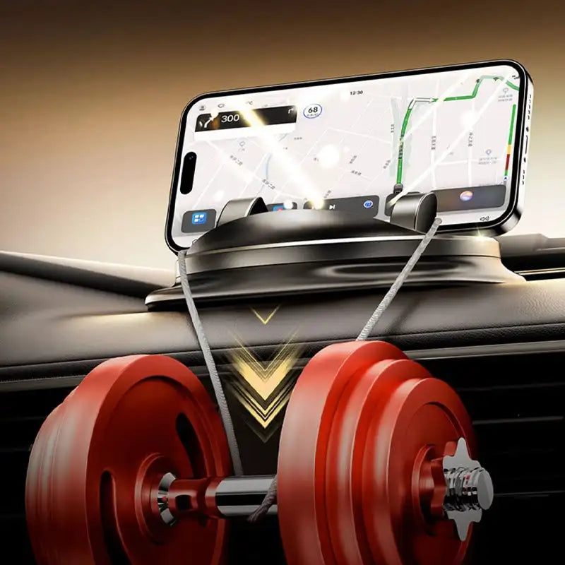 360° Rotating Car Phone Mount | Adjustable Dashboard & Air Vent Holder | Tool-Free Install, Universal Phone Fit