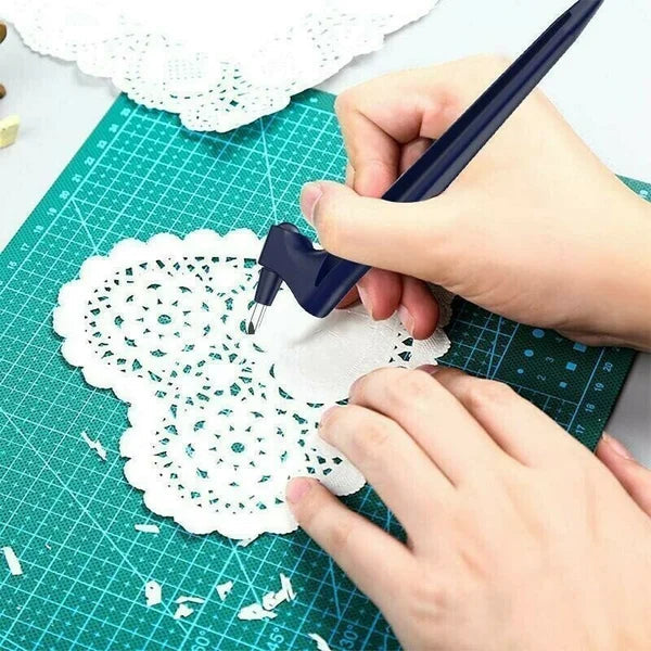 360° Rotating Precision Craft Cutter | Stainless Steel Blade for Paper, Vinyl & Stickers | Ergonomic Ambidextrous Grip