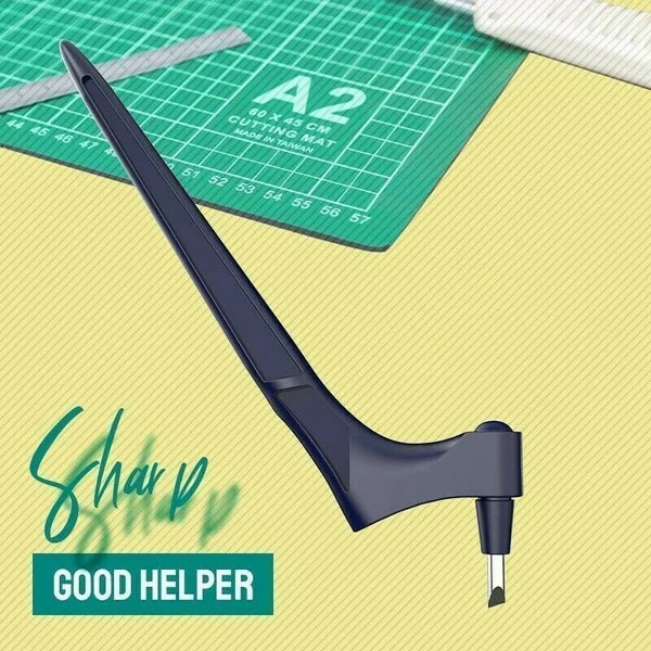 360° Rotating Precision Craft Cutter | Stainless Steel Blade for Paper, Vinyl & Stickers | Ergonomic Ambidextrous Grip