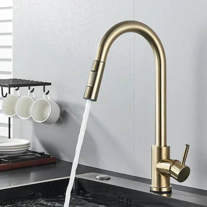 360° Swivel Faucet | 360-Degree Rotating Spout for Kitchen and Bathroom Sinks | Adjustable Handle for Precise Water Flow Control
