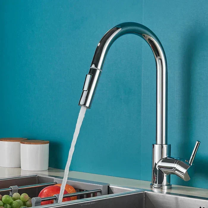 360° Swivel Faucet | 360-Degree Rotating Spout for Kitchen and Bathroom Sinks | Adjustable Handle for Precise Water Flow Control