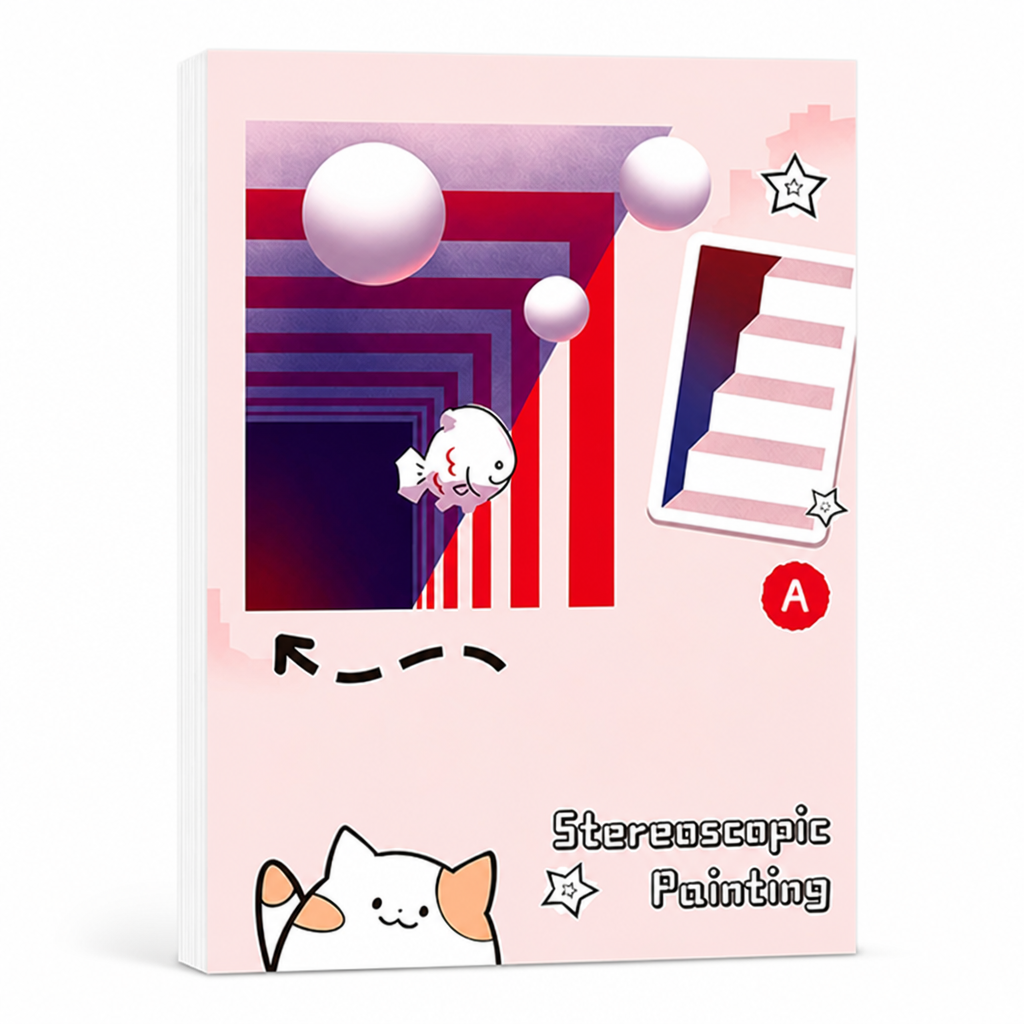 3D Drawing Activity Book Set | 4 Themed Volumes, 64 Templates, 16K Paper | Builds Spatial Skills & Creativity for Kids