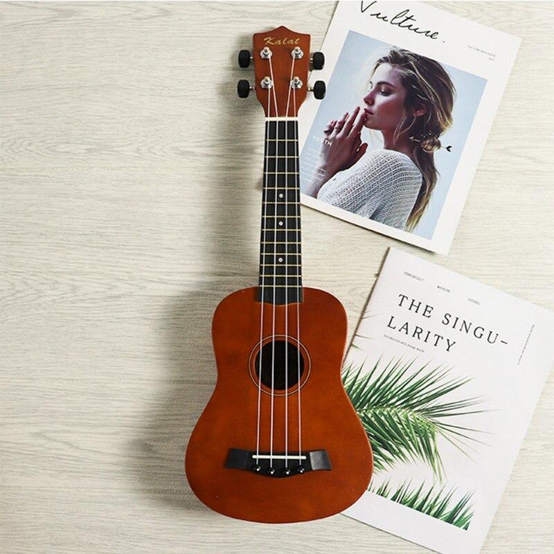 4 String Mini Guitar Mahogany Body | Compact Travel Size | Soft Mellow Tone for Beginners and Professionals Alike