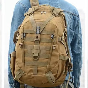 40L Tactical Backpack - Waterproof Nylon Design - Multi-Compartment - Adjustable Straps