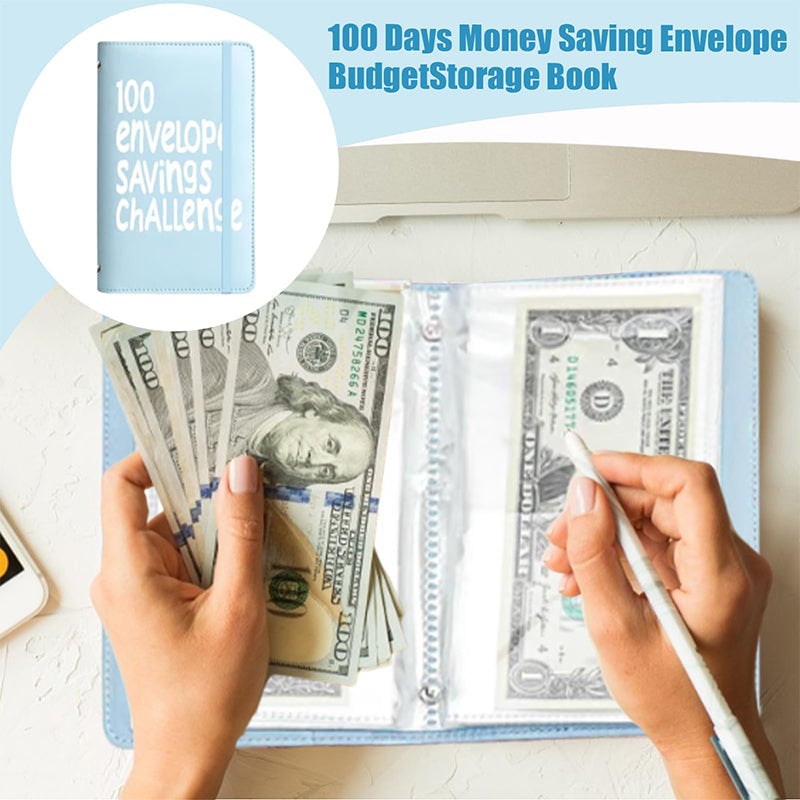 Savings Binder Challenge A6 Daily Tracker with 50 Labelled Envelopes 2
