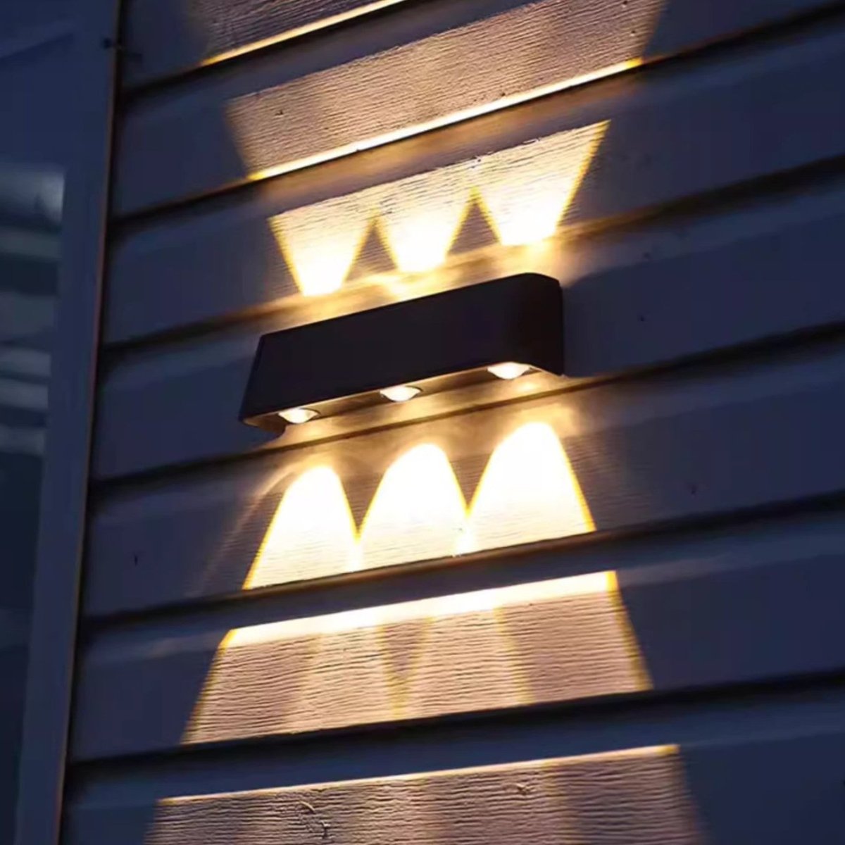 Outdoor Wall Light Solar Powered LED Waterproof with Up-Down Lighting 7