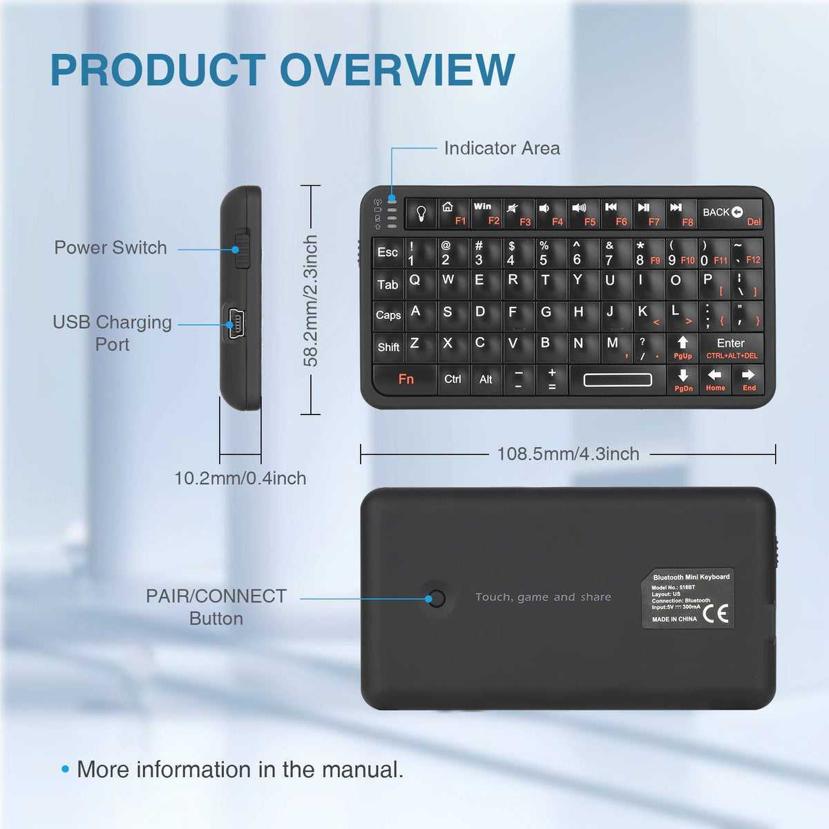2in1 Wireless Freedom Air Keyboard - Image 7