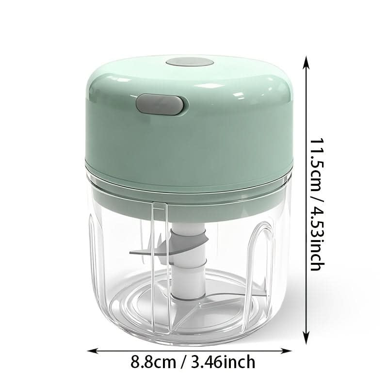 Electric Food Chopper Mini USB Rechargeable 250 ml Bowl with One-Touch Button 8