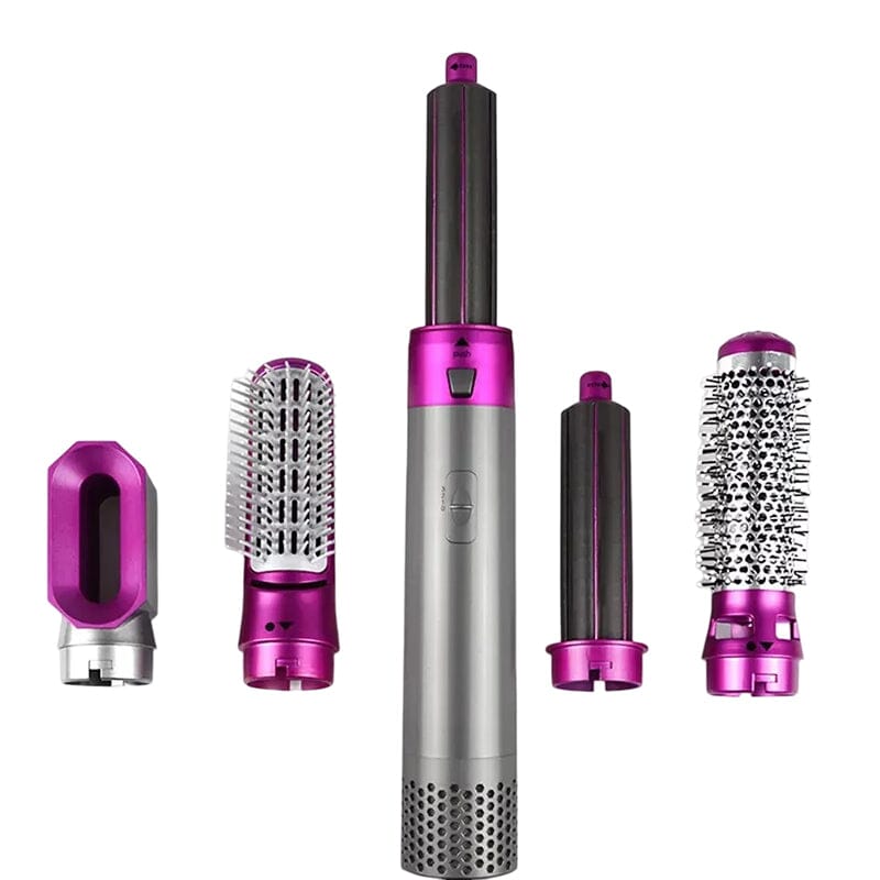 5 in 1 Hair Dryer Brush | Ceramic Coating, Negative Ion Technology, 3 Heat Settings | Dries, Curls & Volumises Hair