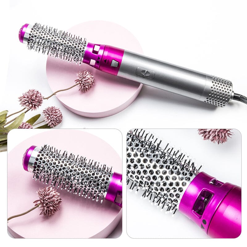 5 in 1 Hair Dryer Brush | Ceramic Coating, Negative Ion Technology, 3 Heat Settings | Dries, Curls & Volumises Hair