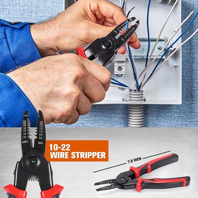 5-in-1 Interchangeable Plier Tool Set High Carbon Steel | Quick-Change Jaws for 5 Tools | Cuts Wire, Rope and Cable Cleanly