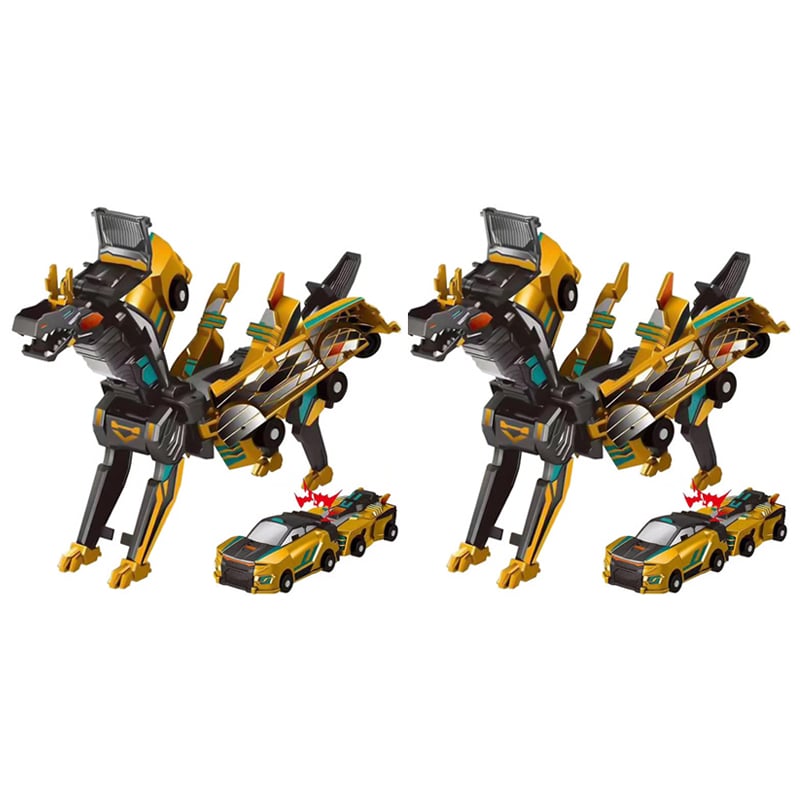Toy Cars Magnetic 2-in-1 ABS Dragon Unicorn with Impact Transformation 15