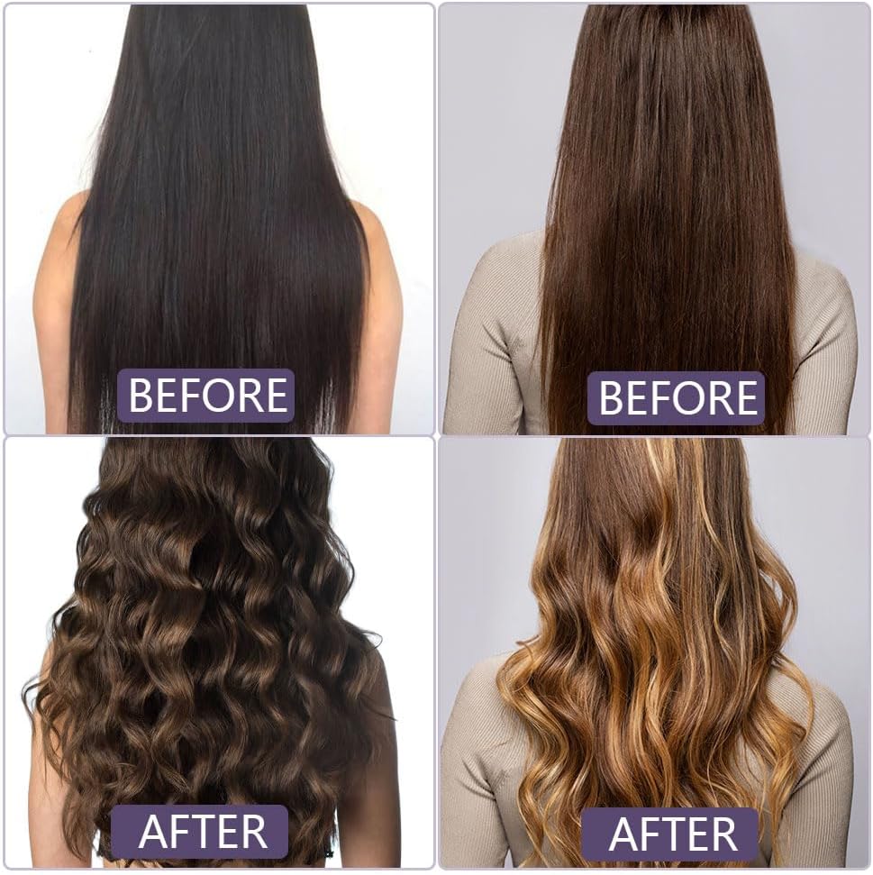 Ionic Ceramic Hair Curling Wand | 15-Second Heat-Up, 4 Heat Settings | Frizz-Free, Long-Lasting Curls, Silicone Safety Tip 2