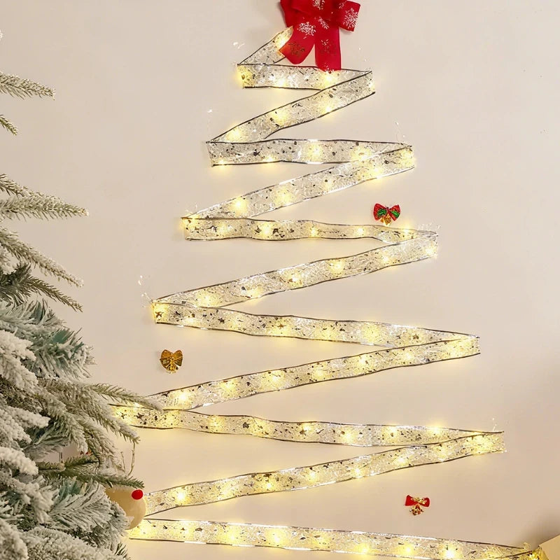 Decorative Ribbon Lights LED Dimmable USB Battery with Remote Control 9