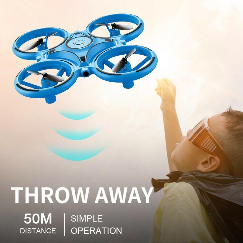 2.4G Gravity Sensor Watch-Control Mini Drone | Infrared Obstacle Avoidance, 3D Flips | Altitude Hold, LED Lights, USB Charging 9
