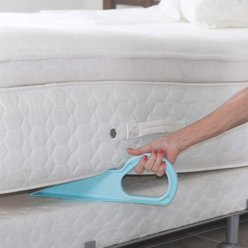 Mattress Lifter Wedge Tool Plastic | Slides Under to Lift & Hold Mattress | Reduces Back, Neck and Shoulder Strain 1