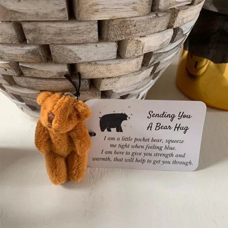 Plush Bear Keychain Soft Toy | PP Cotton Fill, Clip Attachment | Cute Bag Charm Gift for Birthdays and Christmas 1