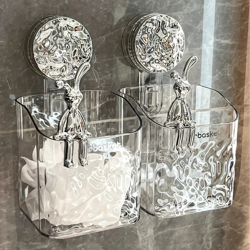 Acrylic Bathroom Shelves | Suction Cup Wall Storage