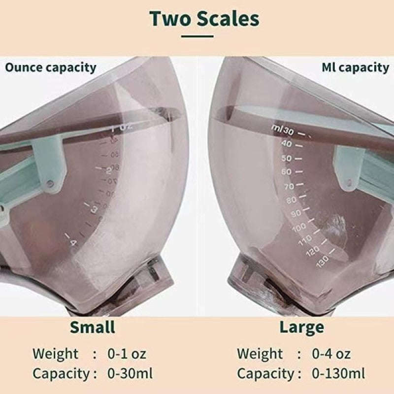 Adjustable Measuring Spoon Food-Grade Plastic | Slide-to-Lock 6-in-1 Design | Replaces Teaspoons and Tablespoons