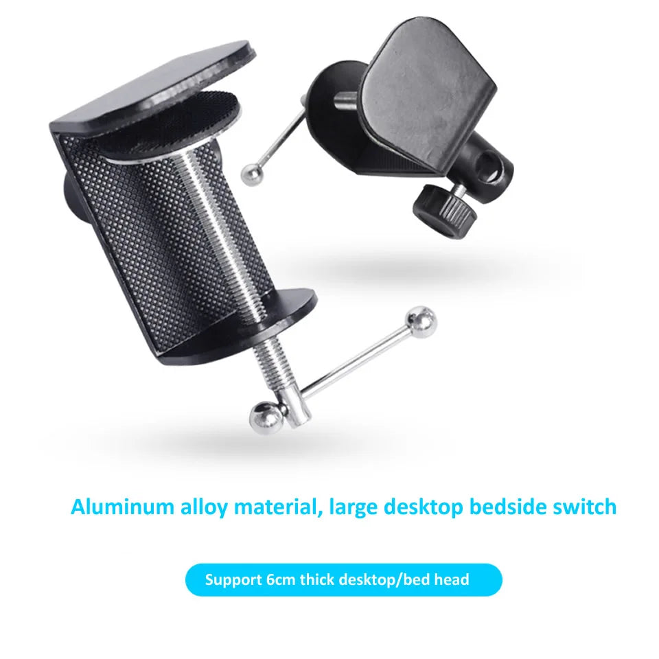 Adjustable Tablet Stand Aluminium Alloy | 360° Rotating Arm & Dual-Purpose Base | Bed and Desk Tablet Phone Holder