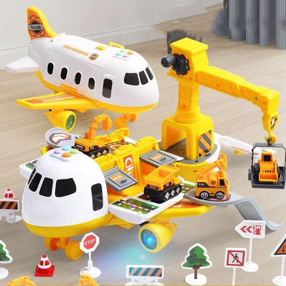 Adventure AirPlay Set | Transforming Aeroplane Playset with Vehicles