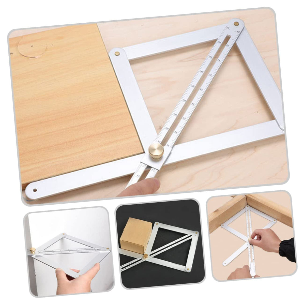 Angle Finder Ruler Aluminium | Measures 10-170 Degrees, Locks Instantly | Accurate Mitre Cuts for Wood, Tile, Stone