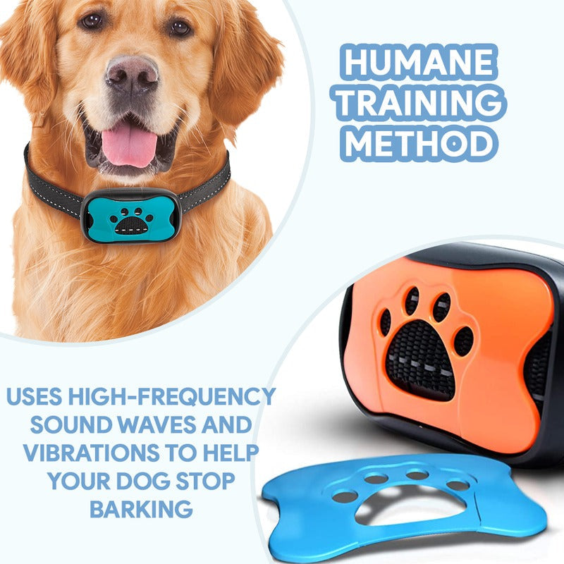 Anti-Bark Dog Collar | Sound Wave Training Technology | Adjustable Fit for Small to Large Dog Breeds, Shock-Free Design