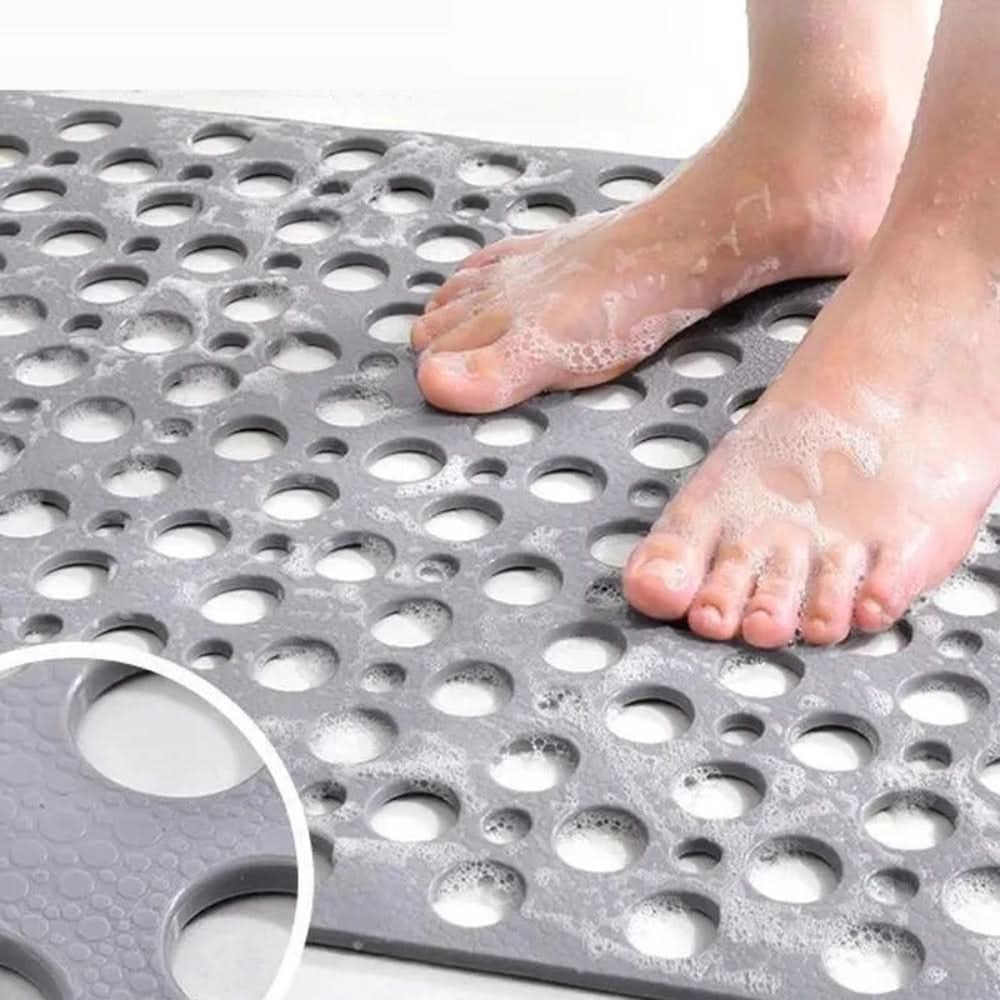 Antibacterial Non-Slip Shower Mat - Durable PVC Design