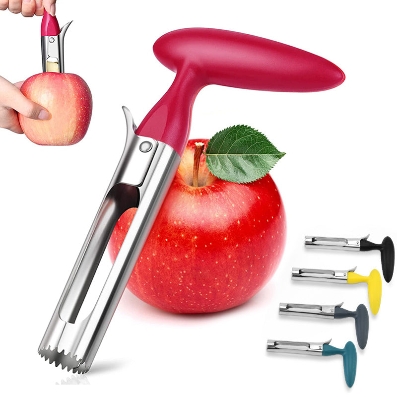 Apple Corer Tool Stainless Steel | Serrated Blade with Ergonomic Handle | Removes Fruit Cores Quickly and Cleanly