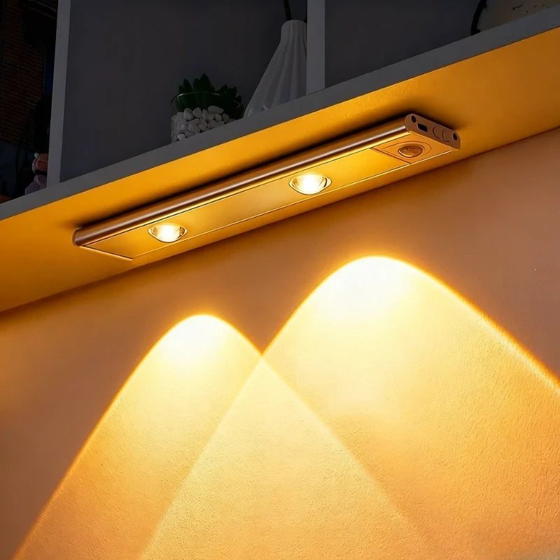 Arc Motion Sensor Light | Rechargeable, Magnetic Mount & Remote Control | Dimmable Warm, Cool & Natural White LED