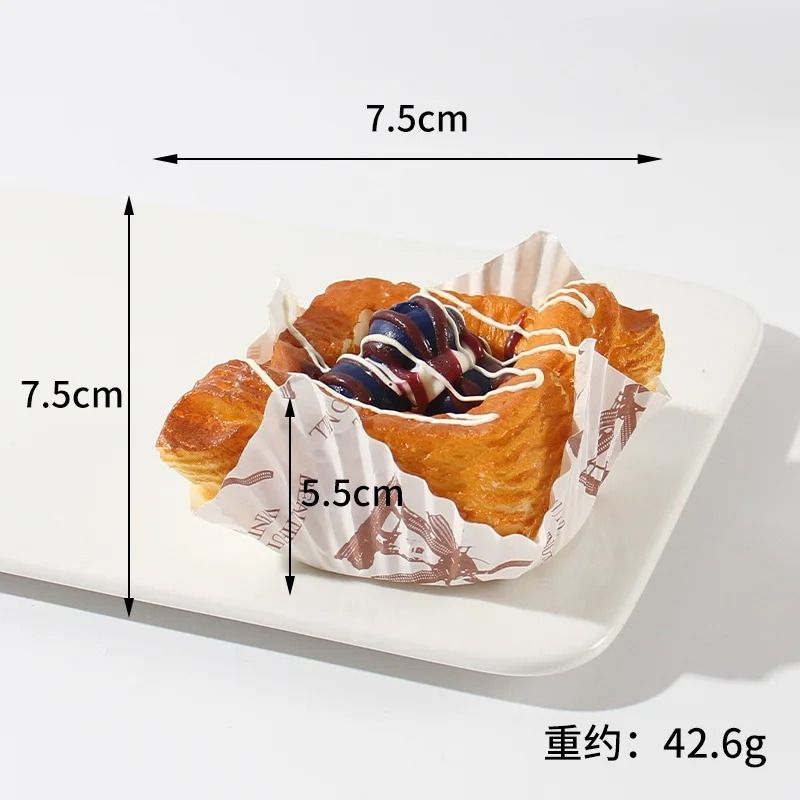 Artificial Food Models Fake Bakery Decor Soft with Wipe-Clean Surface