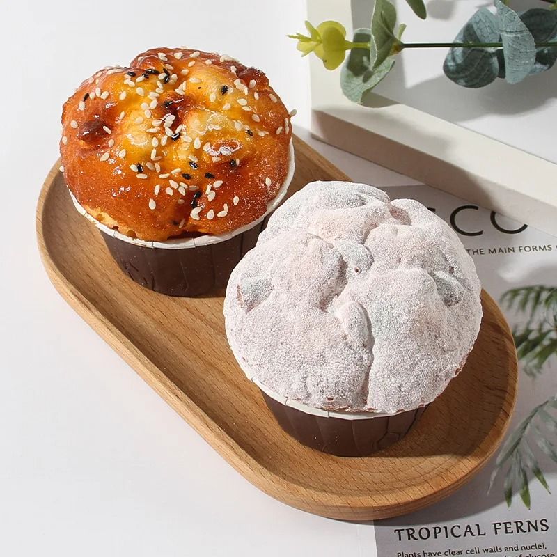 Artificial Food Models Fake Bakery Decor Soft with Wipe-Clean Surface