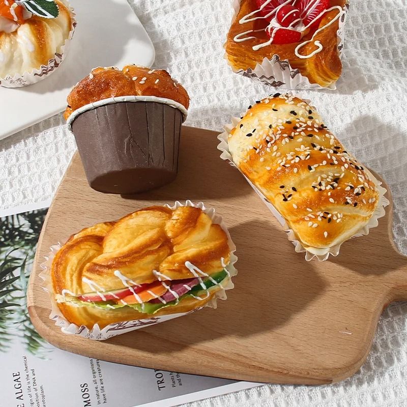 Artificial Food Models Fake Bakery Decor Soft with Wipe-Clean Surface