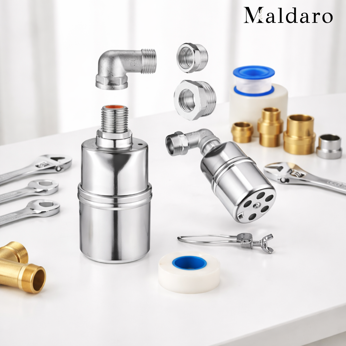 Automatic Water Level Control Valve Stainless Steel with Float Shutoff