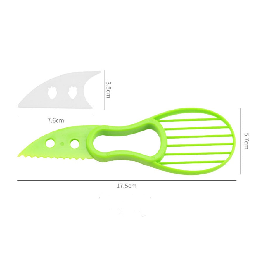 Avocado Slicer Knife 3-in-1 | Cut, Pit and Slice in One Tool | Safe Blade for Effortless Avocado Prep in Every Kitchen