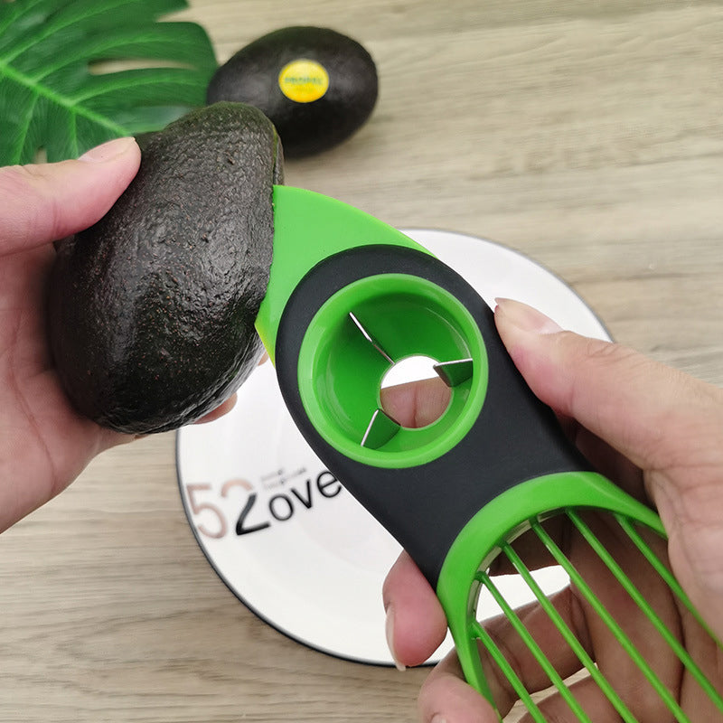 Avocado Slicer Stainless Steel | Peels, Splits, Cores and Slices in Seconds | Multipurpose Fruit Tool for Kiwi and Dragon Fruit