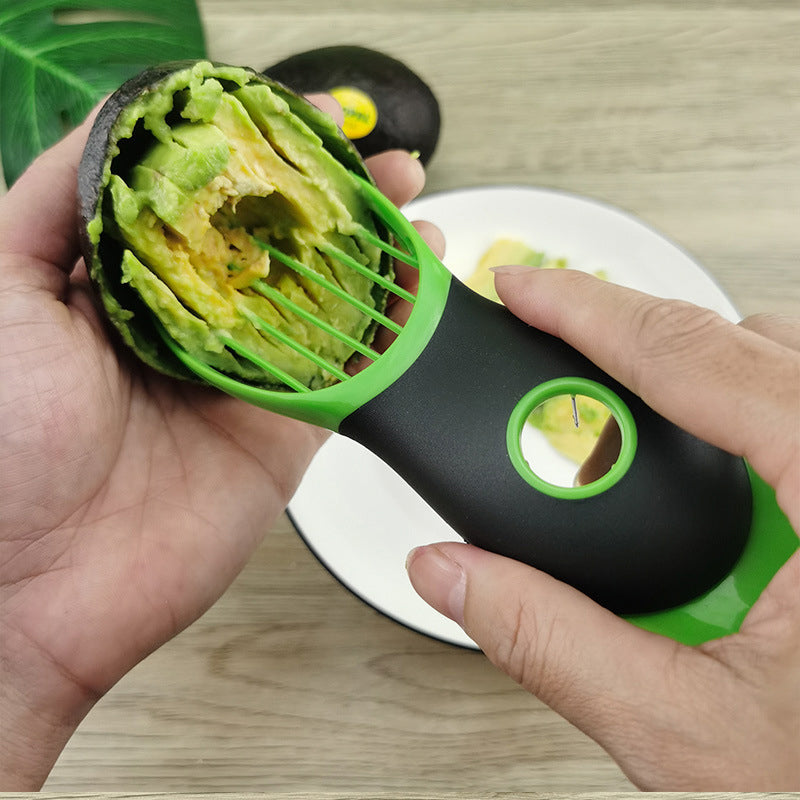 Avocado Slicer Stainless Steel | Peels, Splits, Cores and Slices in Seconds | Multipurpose Fruit Tool for Kiwi and Dragon Fruit
