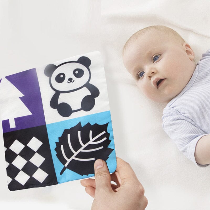 Baby Sensory Crinkle Tissue Box Toy | Soft Cotton with Colourful Scarves | Supports Fine Motor Skills Development
