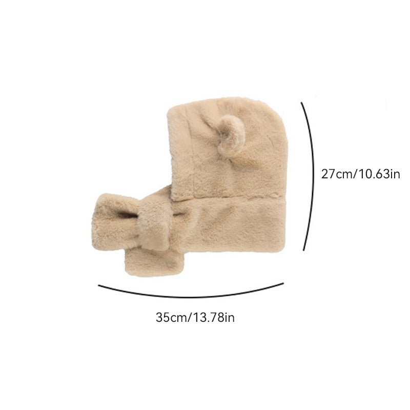 Baby Warm Hooded Hat | Cosy 2-in-1 Hood & Scarf Design