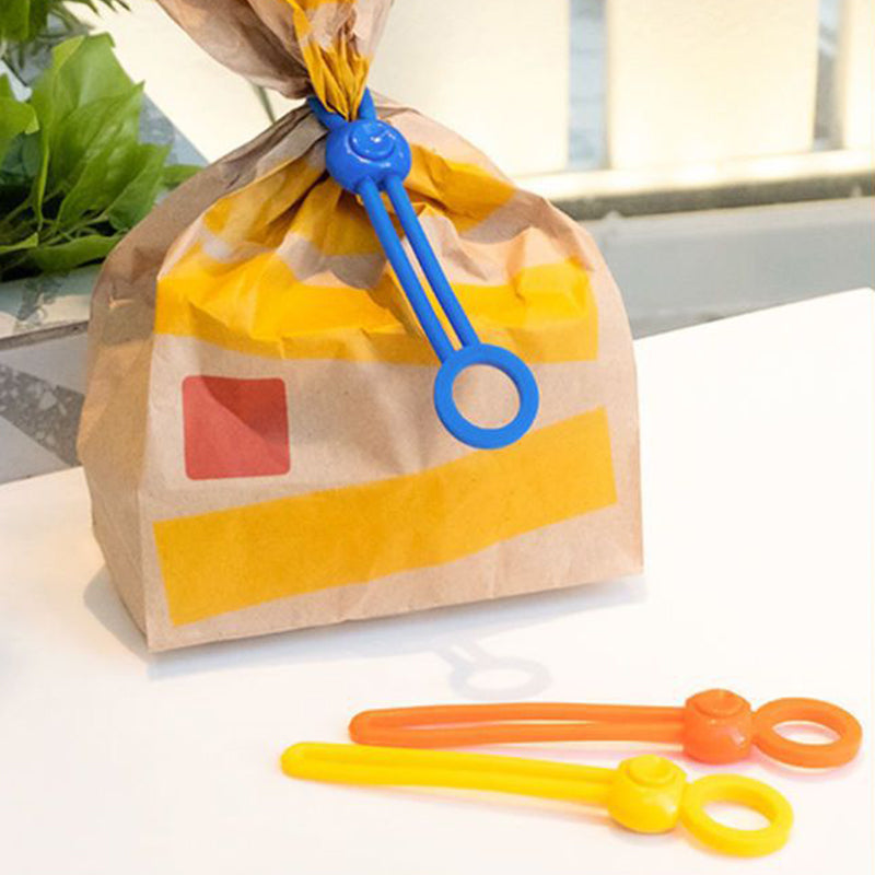 Bag Sealing Clips Set of 5 | Adjustable Slide Seal for Custom Fit | Airtight Freshness, Freezer & Dishwasher Safe